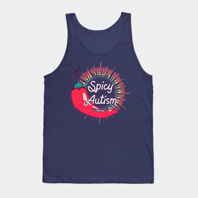 Spicy Autism Tank Top by LondonAutisticsStandingTogether